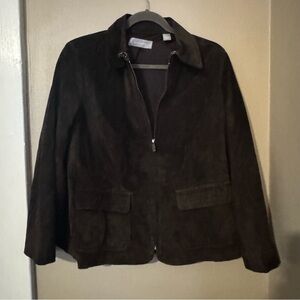 Brown Suede Women's Jacket